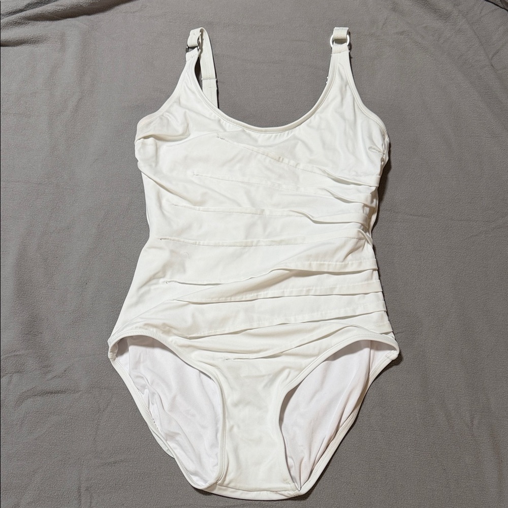 Calvin Klein White Swimwear One-Piece
